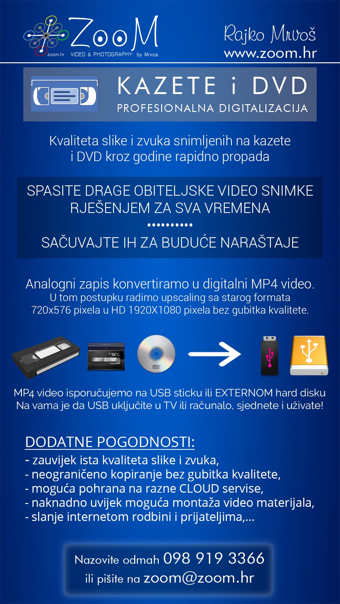 Digitalizacija Kazeta i DVD-a